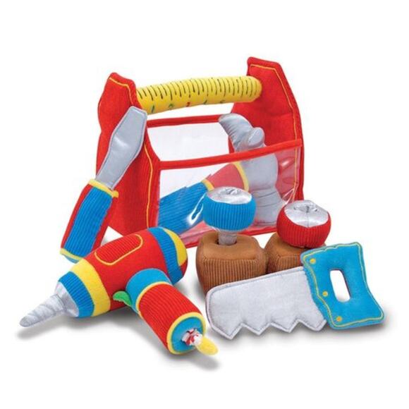 Melissa & Doug Toolbox Fill and Spill Toddler Plush Stuffed Toys 7 Pieces Set - Picture 1 of 3